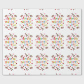 Cadeau Papier d'enveloppement de la fête des mères (Plat)