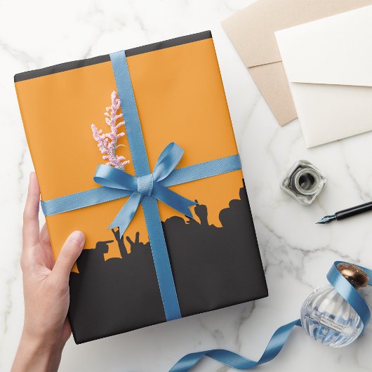 Cadeau Papier d'enveloppement de la foule de concerts