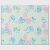 Cadeau Papier d'enveloppement de la joie de Pâques (Plat)