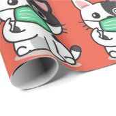 Cadeau Papier d'enveloppement de la maquette de transport (Coin rond)