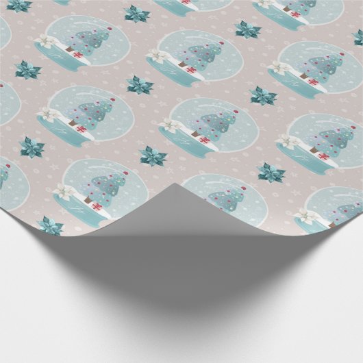 Cadeau Papier d'enveloppement de la neige de Noël (Coin)