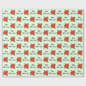 Cadeau Papier d'enveloppement de la Rose rouge (Plat)