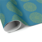 Cadeau Papier d'enveloppement de la Rosette d'or Eid | Ma (Coin rond)