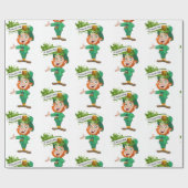 Cadeau Papier d'enveloppement de la Saint-Patrick (Plat)