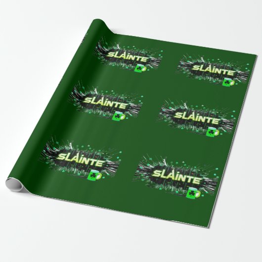 Cadeau Papier d'enveloppement de la Saint-Patrick (Déroulé)
