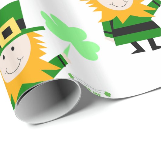 Cadeau Papier d'enveloppement de la Saint-Patrick (Coin rond)