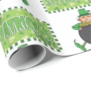 Cadeau Papier d'enveloppement de la Saint-Patrick