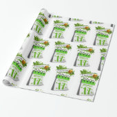 Cadeau Papier d'enveloppement de la Saint-Patrick (Déroulé)