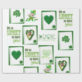 Cadeau Papier d'enveloppement de la Saint-Patrick (Plat)