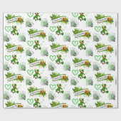 Cadeau Papier d'enveloppement de la Saint-Patrick (Plat)