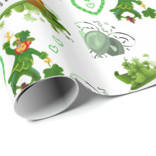 Cadeau Papier d'enveloppement de la Saint-Patrick