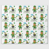 Cadeau Papier d'enveloppement de la Saint-Patrick (Plat)