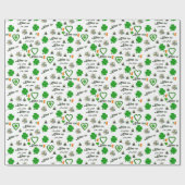 Cadeau Papier d'enveloppement de la Saint-Patrick (Plat)