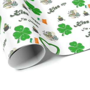 Cadeau Papier d'enveloppement de la Saint-Patrick