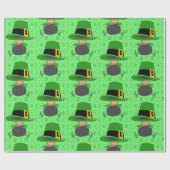 Cadeau Papier d'enveloppement de la Saint-Patrick (Plat)