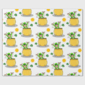 Cadeau Papier d'enveloppement de la Saint-Patrick (Plat)