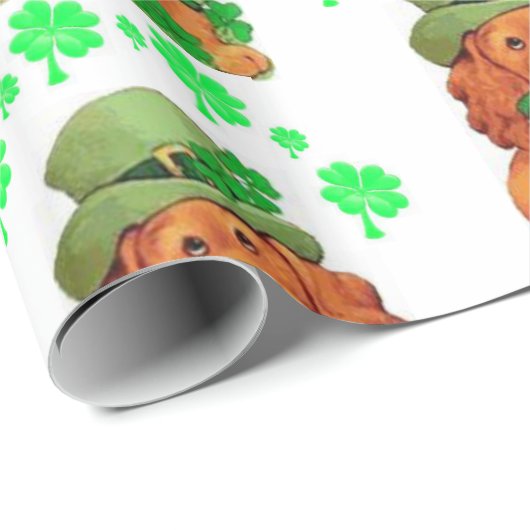 Cadeau Papier d'enveloppement de la Saint-Patrick (Coin rond)