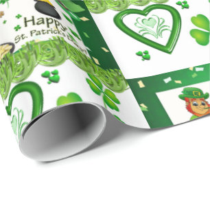 Cadeau Papier d'enveloppement de la Saint-Patrick