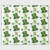 Cadeau Papier d'enveloppement de la Saint-Patrick (Plat)