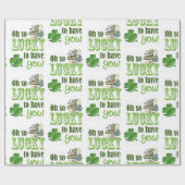 Cadeau Papier d'enveloppement de la Saint-Patrick (Plat)