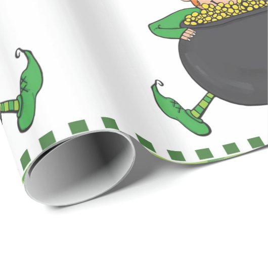 Cadeau Papier d'enveloppement de la Saint-Patrick (Coin rond)