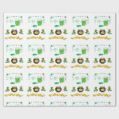 Cadeau Papier d'enveloppement de la Saint-Patrick (Plat)
