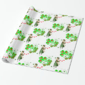 Cadeau Papier d'enveloppement de la Saint-Patrick (Déroulé)