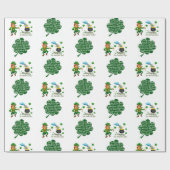 Cadeau Papier d'enveloppement de la Saint-Patrick (Plat)