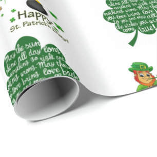 Cadeau Papier d'enveloppement de la Saint-Patrick
