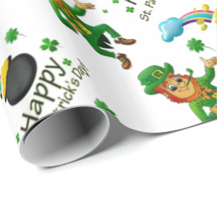 Cadeau Papier d'enveloppement de la Saint-Patrick