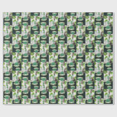 Cadeau Papier d'enveloppement de la Saint Patrick de Band (Plat)