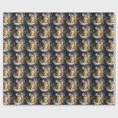 Cadeau Papier d'enveloppement de la souris de Noël (Plat)