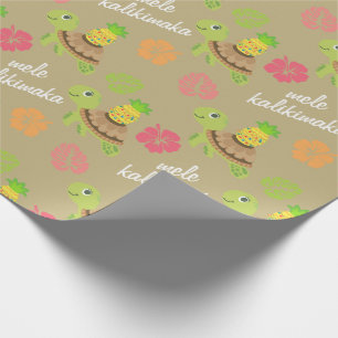 Cadeau Papier d'enveloppement de la tortue de mer de Mete
