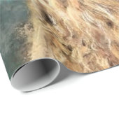 Cadeau Papier d'enveloppement de lama amusant (Coin rond)