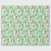 Cadeau Papier d'enveloppement de lama de Noël (Plat)