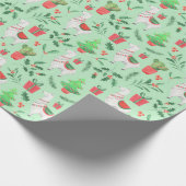 Cadeau Papier d'enveloppement de lama de Noël (Coin)