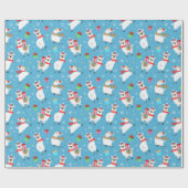 Cadeau Papier d'enveloppement de lamas de Noël (Plat)
