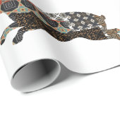 Cadeau Papier d'enveloppement de lapin (Coin rond)