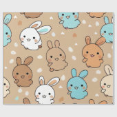 Cadeau Papier d'enveloppement de lapin (Plat)