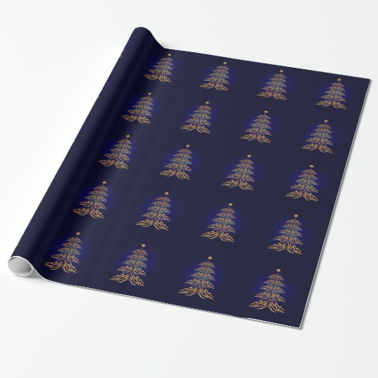 Cadeau Papier d'enveloppement de l'arbre de Noël de la cl (Déroulé)