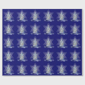 Cadeau Papier D'Enveloppement De L'Arbre De Noël Et Du Fl (Plat)