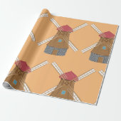 Cadeau Papier d'enveloppement de l'architecture hollandai (Déroulé)