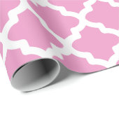 Cadeau Papier d'enveloppement de lavande rose (Coin rond)