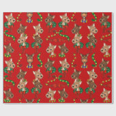 Cadeau Papier d'enveloppement de l'équipe de rennes arriè (Plat)