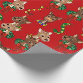 Cadeau Papier d'enveloppement de l'équipe de rennes arriè (Coin)