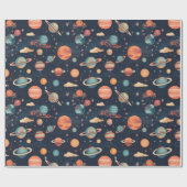 Cadeau Papier d'enveloppement de l'espace (Plat)