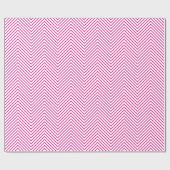 Cadeau Papier d'enveloppement de ligne Chevron - Rose cha (Plat)