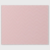 Cadeau Papier d'enveloppement de ligne Chevron - Rouge fo (Plat)