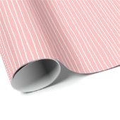 Cadeau Papier d'enveloppement de lignes roses (Coin rond)