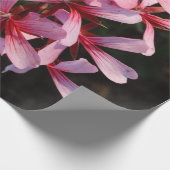 Cadeau Papier d'enveloppement de lin à fleurs roses (Coin)